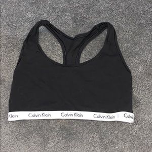 Calvin Klein Black Sports Bra